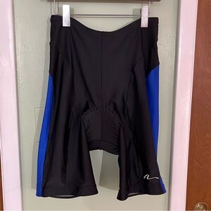 Bike Nashbar Men's Drawstring Elastic Waist Padded Shorts Black Blue, Size XXXL